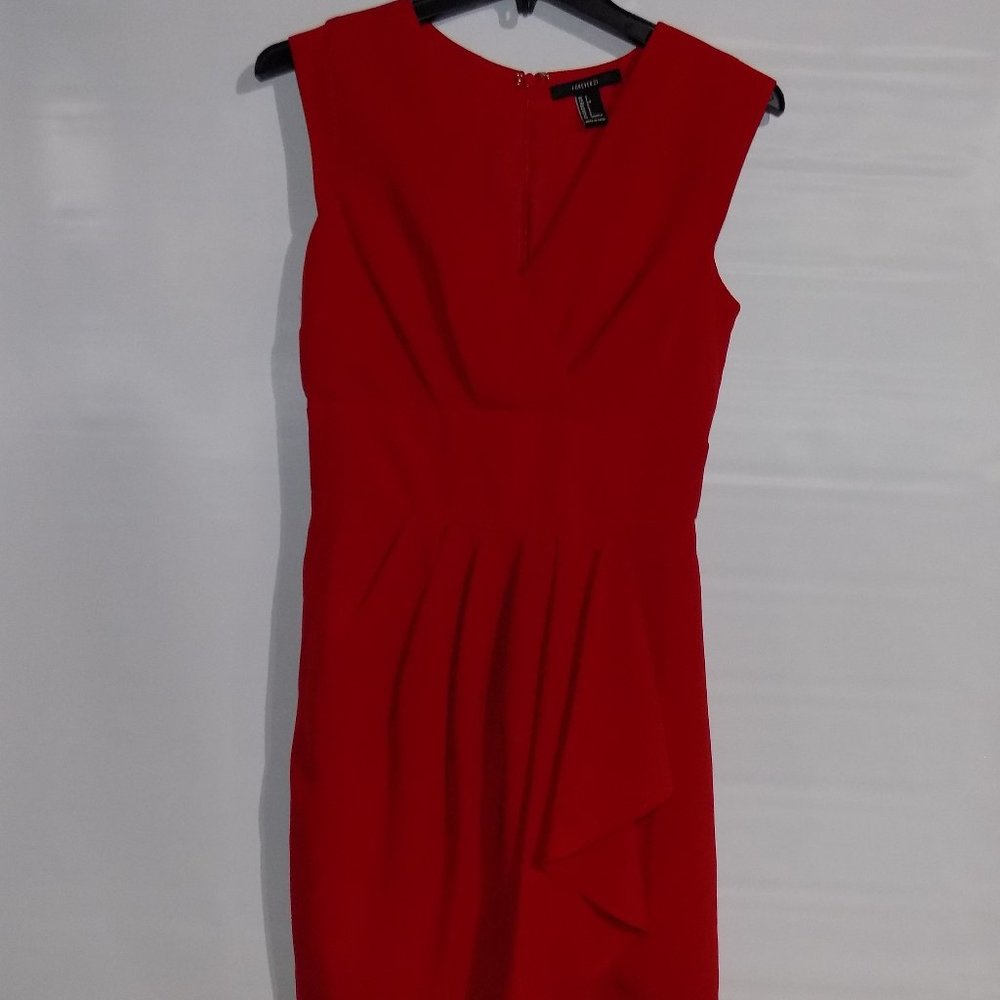 Forever 21 Red Sleveless Tank Dress Size Small - Picture 1 of 9